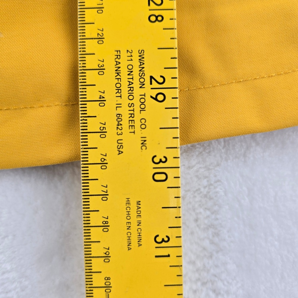 Eddie Bauer Rain Jacket Womens XL Weatheredge Hooded Parka Yellow Coat - Picture 7 of 10